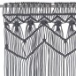 vidaXL Cortina de macramé algodón gris antracita 140x240 cm vidaXL Cortina de macramé algodón gris antracita 140x240 cm