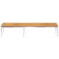 vidaXL Tumbona con cojín madera maciza de acacia y acero inoxidable vidaXL Tumbona con cojín madera maciza de acacia y acero inoxidable