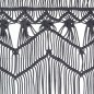 vidaXL Cortina de macramé algodón gris antracita 140x240 cm vidaXL Cortina de macramé algodón gris antracita 140x240 cm