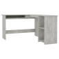 vidaXL Escritorio forma de L contrachapada gris hormigón 120x140x75 cm vidaXL Escritorio forma de L contrachapada gris hormigón 120x140x75 cm