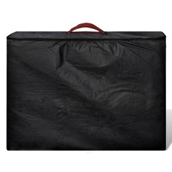 Mesa camilla de masaje de madera plegable de dos cuerpos rojos