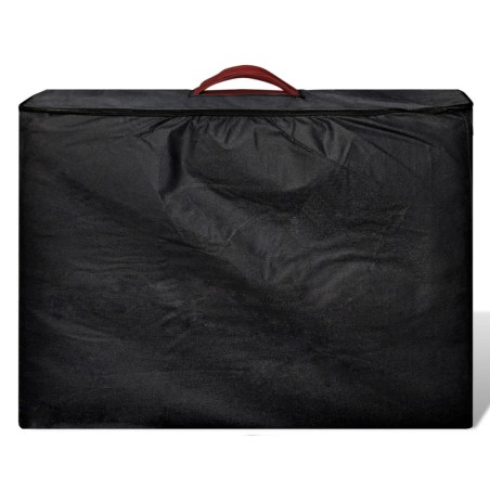 Mesa camilla de masaje de madera plegable de dos cuerpos rojos