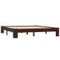 vidaXL Estructura de cama madera maciza pino marrón oscuro 180x200 cm vidaXL Estructura de cama madera maciza pino marrón oscuro 180x200 cm