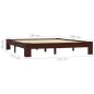 vidaXL Estructura de cama madera maciza pino marrón oscuro 180x200 cm vidaXL Estructura de cama madera maciza pino marrón oscuro 180x200 cm