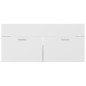 vidaXL Mueble con lavabo madera de ingeniería blanco y roble Sonoma vidaXL Mueble con lavabo madera de ingeniería blanco y roble Sonoma