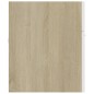 vidaXL Mueble con lavabo madera de ingeniería blanco y roble Sonoma vidaXL Mueble con lavabo madera de ingeniería blanco y roble Sonoma