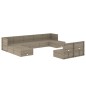 vidaXL Set de muebles de jardín 10 pzas y cojines ratán sintético gris vidaXL Set de muebles de jardín 10 pzas y cojines ratán sintético gris