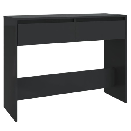vidaXL Mesa consola madera de ingeniería negra 100x35x76,5 cm