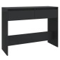 vidaXL Mesa consola madera de ingeniería negra 100x35x76,5 cm