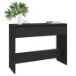 vidaXL Mesa consola madera de ingeniería negra 100x35x76,5 cm