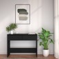 vidaXL Mesa consola madera de ingeniería negra 100x35x76,5 cm