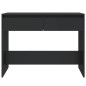 vidaXL Mesa consola madera de ingeniería negra 100x35x76,5 cm