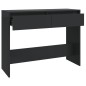 vidaXL Mesa consola madera de ingeniería negra 100x35x76,5 cm