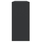 vidaXL Mesa consola madera de ingeniería negra 100x35x76,5 cm