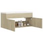 vidaXL Mueble con lavabo madera de ingeniería roble Sonoma vidaXL Mueble con lavabo madera de ingeniería roble Sonoma