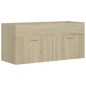 vidaXL Mueble con lavabo madera de ingeniería roble Sonoma vidaXL Mueble con lavabo madera de ingeniería roble Sonoma