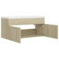 vidaXL Mueble con lavabo madera de ingeniería roble Sonoma vidaXL Mueble con lavabo madera de ingeniería roble Sonoma