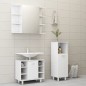 vidaXL Juego de muebles de baño 3 pzas madera de ingeniería blanco vidaXL Juego de muebles de baño 3 pzas madera de ingeniería blanco