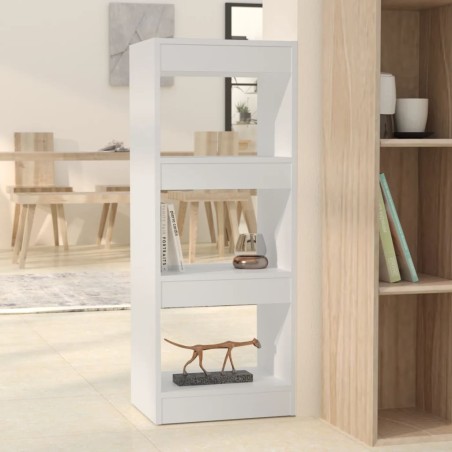 vidaXL Estantería/divisor madera de ingeniería blanco 40x30x103 cm