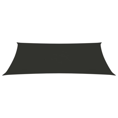 vidaXL Toldo de vela rectangular tela Oxford gris antracita 2x5 m