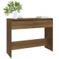 vidaXL Mesa consola madera de ingeniería marrón roble 100x35x76,5 cm vidaXL Mesa consola madera de ingeniería marrón roble 100x35x76,5 cm