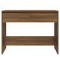 vidaXL Mesa consola madera de ingeniería marrón roble 100x35x76,5 cm vidaXL Mesa consola madera de ingeniería marrón roble 100x35x76,5 cm