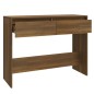 vidaXL Mesa consola madera de ingeniería marrón roble 100x35x76,5 cm vidaXL Mesa consola madera de ingeniería marrón roble 100x35x76,5 cm