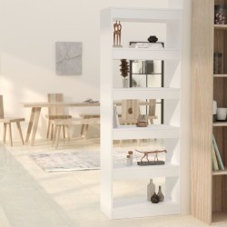 vidaXL Estantería/divisor madera de ingeniería blanco 60x30x166 cm