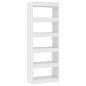 vidaXL Estantería/divisor madera de ingeniería blanco 60x30x166 cm vidaXL Estantería/divisor madera de ingeniería blanco 60x30x166 cm