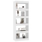 vidaXL Estantería/divisor madera de ingeniería blanco 60x30x166 cm vidaXL Estantería/divisor madera de ingeniería blanco 60x30x166 cm