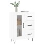 vidaXL Aparador de madera contrachapada blanco brillante 69,5x34x90 cm vidaXL Aparador de madera contrachapada blanco brillante 69,5x34x90 cm