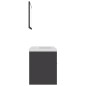 vidaXL Juego de muebles de baño madera de ingeniería gris vidaXL Juego de muebles de baño madera de ingeniería gris