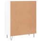 vidaXL Aparador de madera contrachapada blanco brillante 69,5x34x90 cm vidaXL Aparador de madera contrachapada blanco brillante 69,5x34x90 cm