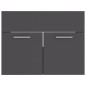 vidaXL Juego de muebles de baño madera de ingeniería gris vidaXL Juego de muebles de baño madera de ingeniería gris