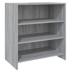 vidaXL Aparador de madera de ingeniería gris Sonoma 70x40,5x75 cm