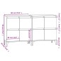 vidaXL Aparadores 2 uds madera contrachapada negro 60x35x70 cm