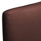 vidaXL Funda para silla elástica recta 4 unidades marrón vidaXL Funda para silla elástica recta 4 unidades marrón