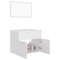 vidaXL Juego de muebles de baño madera de ingeniería blanco