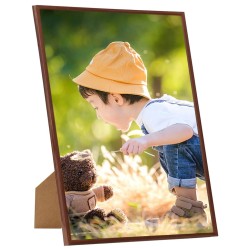 vidaXL Marcos foto collage de pared/mesa 3 uds bronce MDF 21x29,7 cm