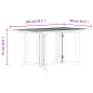 vidaXL Mesa de jardín plegable Butterfly madera de teca 150x90x75 cm vidaXL Mesa de jardín plegable Butterfly madera de teca 150x90x75 cm