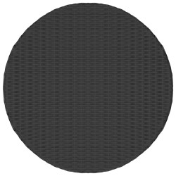 vidaXL Mesita de centro de ratán sintético negro 68x68x30 cm
