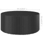 vidaXL Mesita de centro de ratán sintético negro 68x68x30 cm vidaXL Mesita de centro de ratán sintético negro 68x68x30 cm