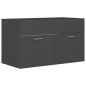 vidaXL Mueble con lavabo madera de ingeniería gris vidaXL Mueble con lavabo madera de ingeniería gris