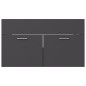 vidaXL Mueble con lavabo madera de ingeniería gris vidaXL Mueble con lavabo madera de ingeniería gris