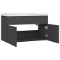 vidaXL Mueble con lavabo madera de ingeniería gris vidaXL Mueble con lavabo madera de ingeniería gris