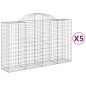 vidaXL Cestas de gaviones 5 uds forma de arco hierro 200x50x120/140 cm vidaXL Cestas de gaviones 5 uds forma de arco hierro 200x50x120/140 cm