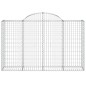 vidaXL Cestas de gaviones 5 uds forma de arco hierro 200x50x120/140 cm vidaXL Cestas de gaviones 5 uds forma de arco hierro 200x50x120/140 cm