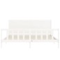 vidaXL Estructura de cama con cabecero madera maciza blanco 200x200 cm vidaXL Estructura de cama con cabecero madera maciza blanco 200x200 cm