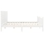 vidaXL Estructura de cama con cabecero madera maciza blanco 200x200 cm vidaXL Estructura de cama con cabecero madera maciza blanco 200x200 cm