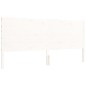 vidaXL Estructura de cama con cabecero madera maciza blanco 200x200 cm vidaXL Estructura de cama con cabecero madera maciza blanco 200x200 cm